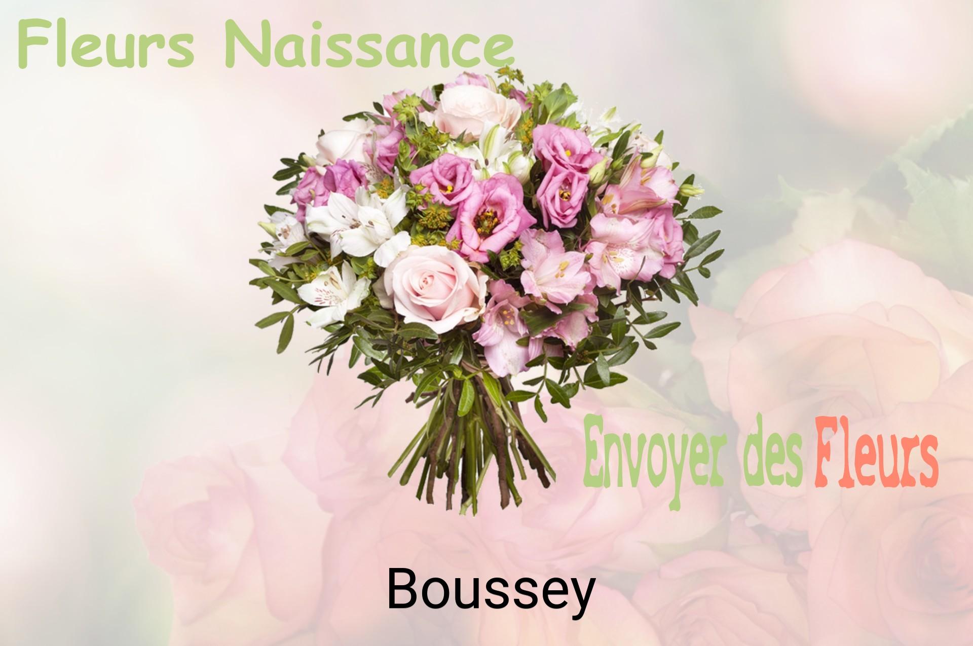 Bouquet de fleurs de naissance livré à Boussey